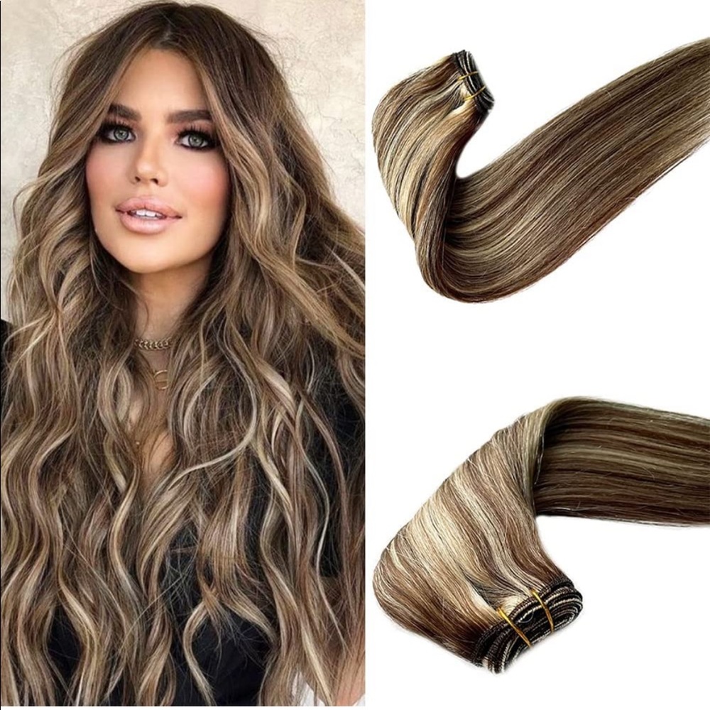 Human Hair Weft Extensions